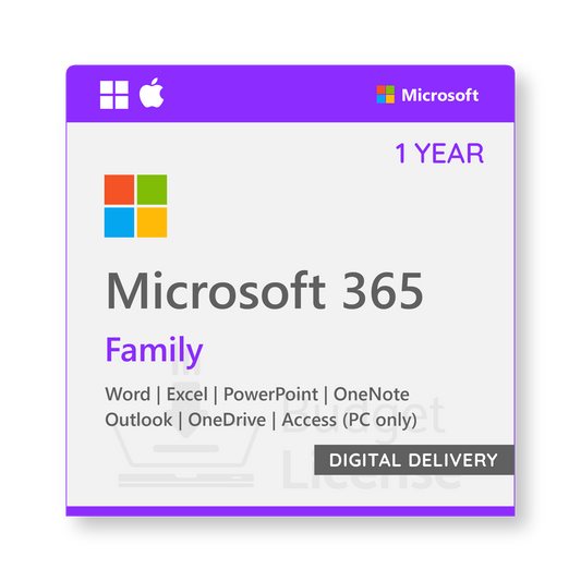 Microsoft 365 Family | 1 Year - Digital Delivery