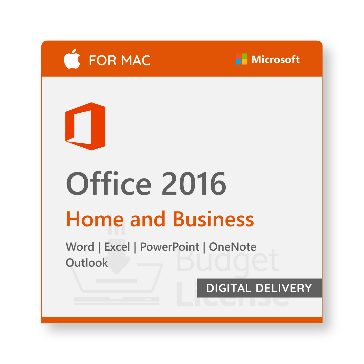 Office 2016 Home and Business for MAC - Digital Delivery