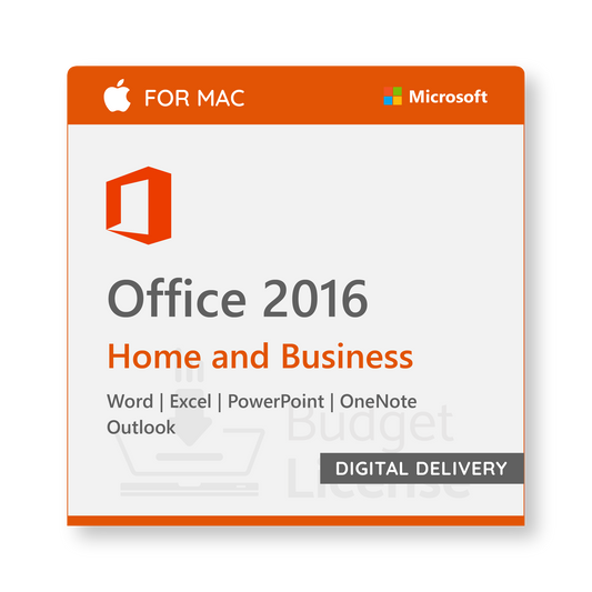 Office 2016 Home and Business for MAC - Digital Delivery