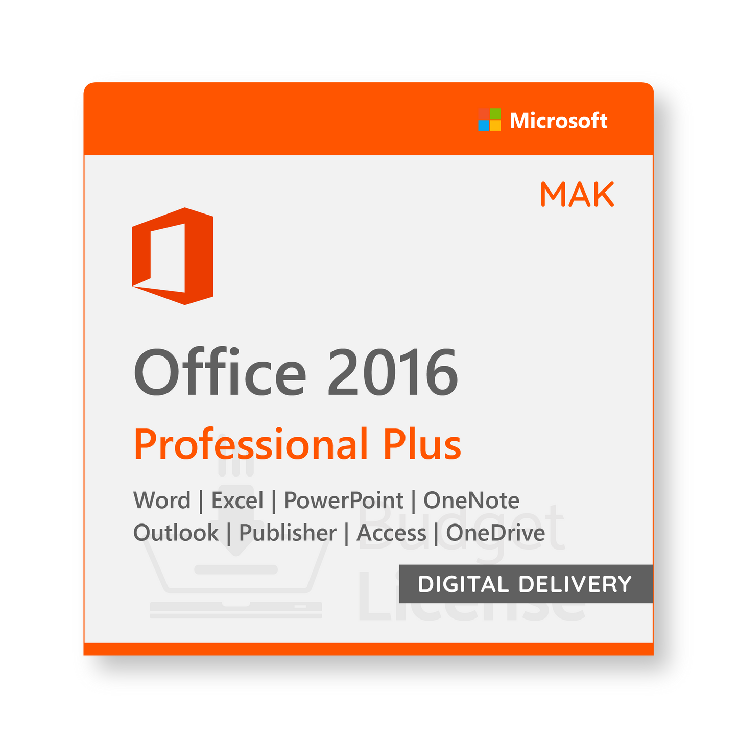 Office 2016 Professional Plus MAK - Digital Delivery