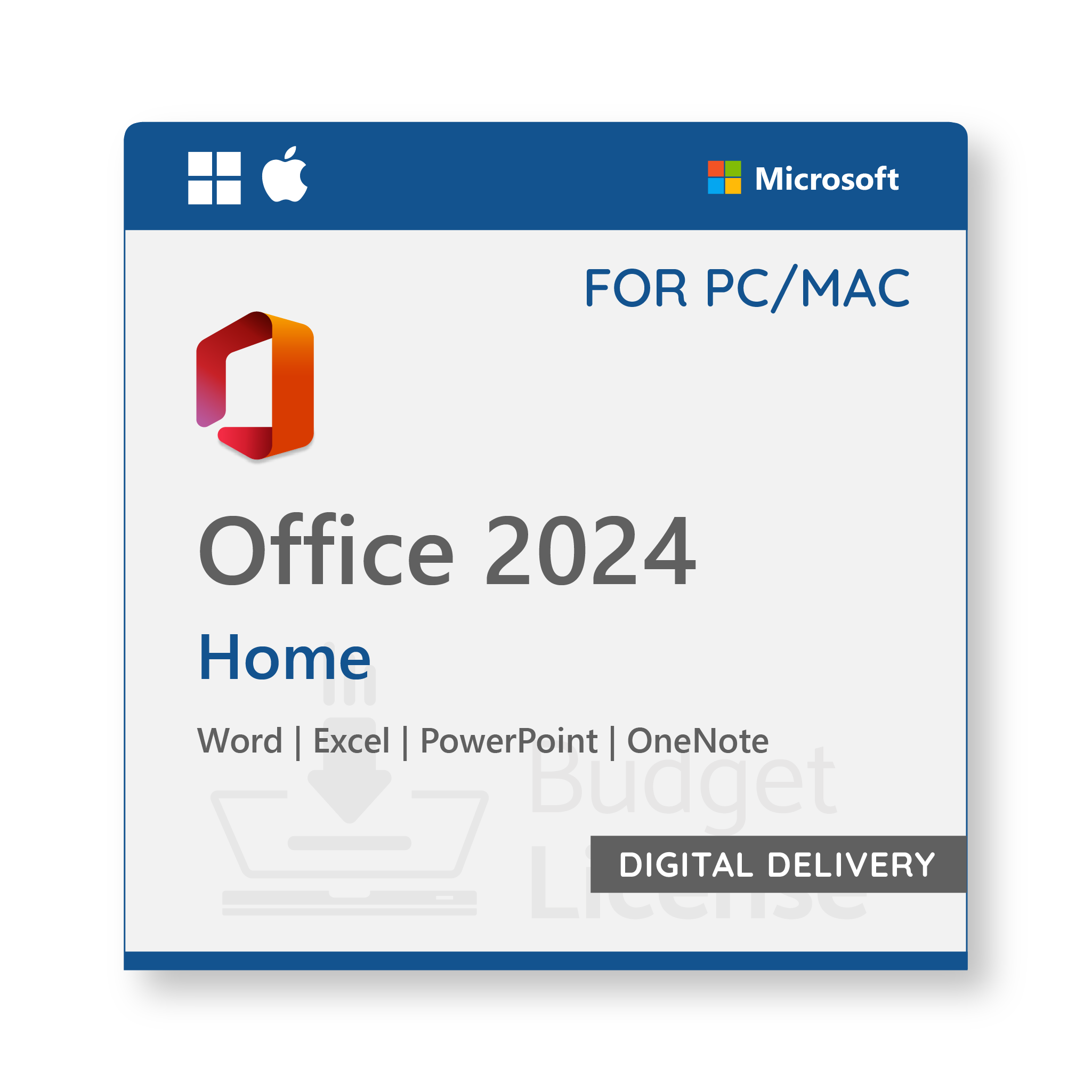 Office 2024 Home PC/MAC Digital Delivery BudgetLicense