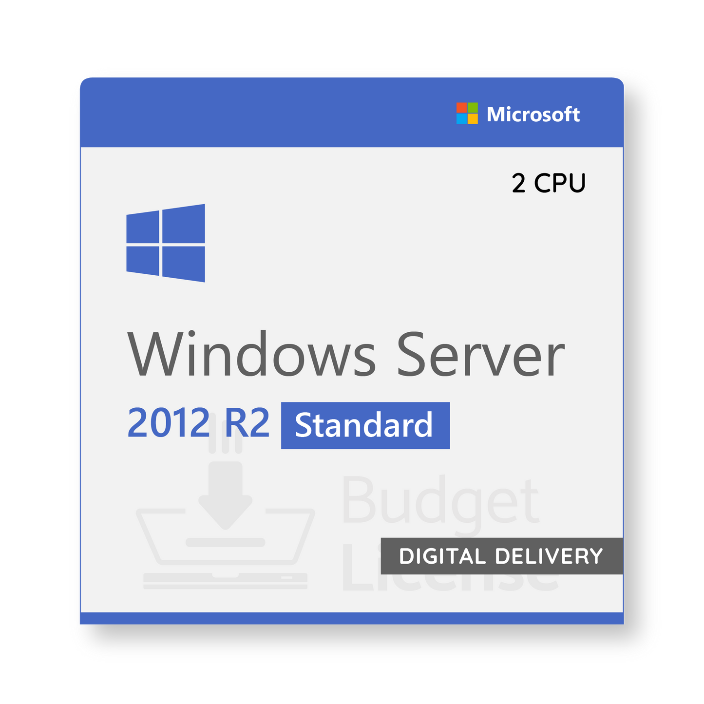 Windows Server 2012 R2 Standard 2-CPU - Digital Delivery