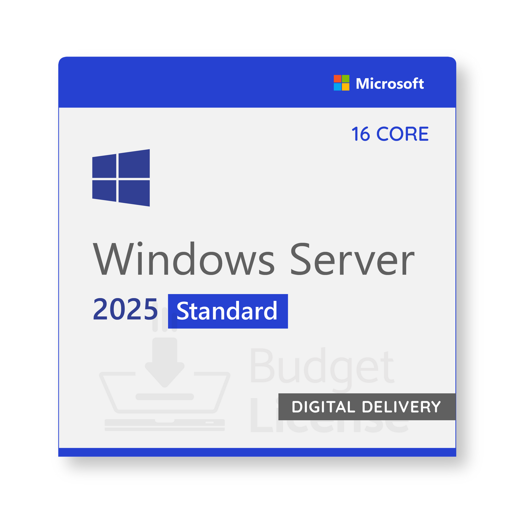 Windows Server 2025 Standard | 16-Core - Digital Delivery – BudgetLicense