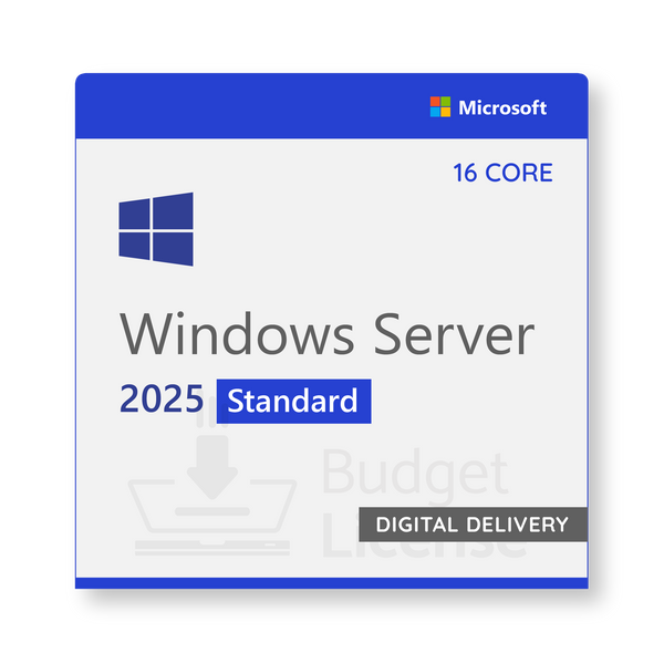 Windows Server 2025 Standard | 16-Core - Digital Delivery – BudgetLicense